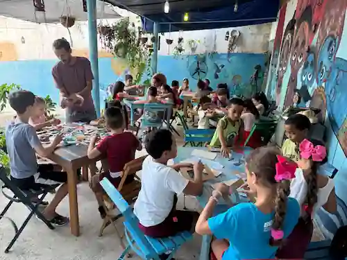 Colaboración en mesa de trabajo